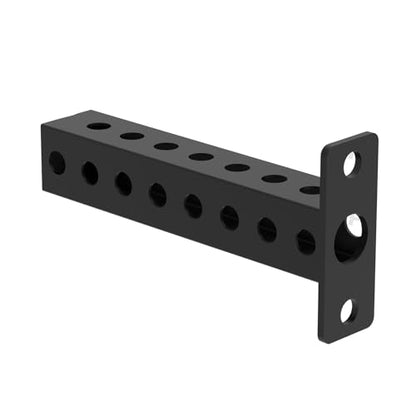 Crossmember Power Rack Connector, Weight Plate Holder Attachment for 3"x3" Squat Rack, Heavy Duty Power Rack Attachment with 1" Hole(40cm)