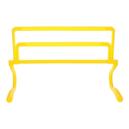 UKCOCO Adjustable Height Agility Hurdles Set, Foldable Yellow Speed Training Hurdles for Football Soccer Agility and Jump Training, Lightweight Portable Equipment for Indoor Outdoor Use