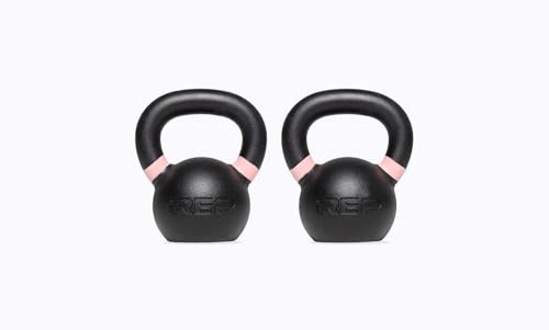 REP Fitness Kettlebell Set and Singles, 4kg to 24kg, 9lb to 53lb Weight Range, Cast Iron, Strength Exercise Training, Home Gym, Power Workout Equipment, Free Weights, Dumbbell Alternative - style: (2) 8-24 kg set
