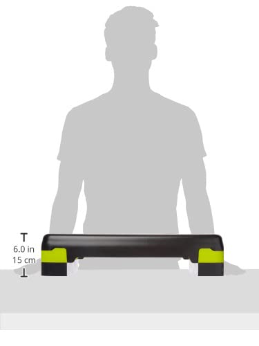 Tone Fitness Compact Aerobic Step Platform | Exercise Step - style: Black/Yellow