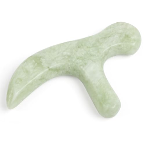 Ewin24 Natural Jade Foot Massager Acupuncture Point Massage Foot Care Therapeutic Relief Tool