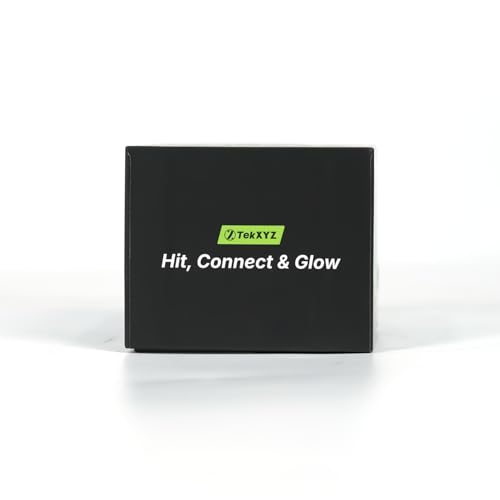 GlowFlex™ Reflex Ball with Counter App, Glow-in-the-Dark | TekXYZ® Online Community for Boxing Ball, Ideal for Coordination, Stress Relief, Home Workouts & Fitness | Stocking Stuffer Gift for All Ages