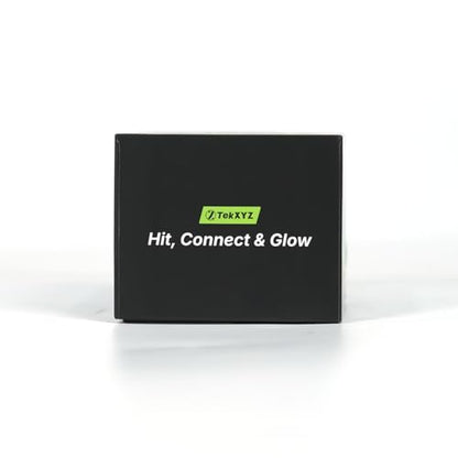 GlowFlex™ Reflex Ball with Counter App, Glow-in-the-Dark | TekXYZ® Online Community for Boxing Ball, Ideal for Coordination, Stress Relief, Home Workouts & Fitness | Stocking Stuffer Gift for All Ages