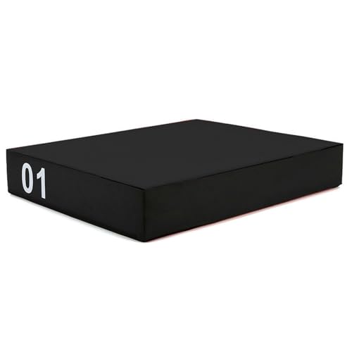 LICOME 4-in-1 Foam Jumping Exercise Box Plyo For Home Gym Non-slip PU Leather Cover For Workouts Training Strength - size: 1