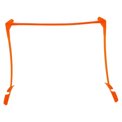 LALAFINA Adjustable Soccer Training Hurdles, Foldable Orange Plastic Speed Hurdles with 3-Level Height for Agility and Running Training Equipment