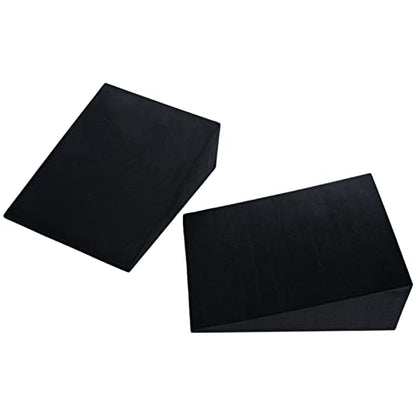 Squat Wedge Blocks Flexible Lightweight Incline Foot Stretch Wedge - color: Black 15x12x5cm (1 pair)