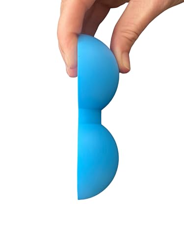 BAlign® Bowtie, Patented Half-Peanut Massage Ball, Back Pain Relief, Spine & Pelvic Alignment, Yoga Stretching & Mobility Aid, Myofascial Release & Trigger Point Therapy (Baby Blue) - color: Baby Blue 298u