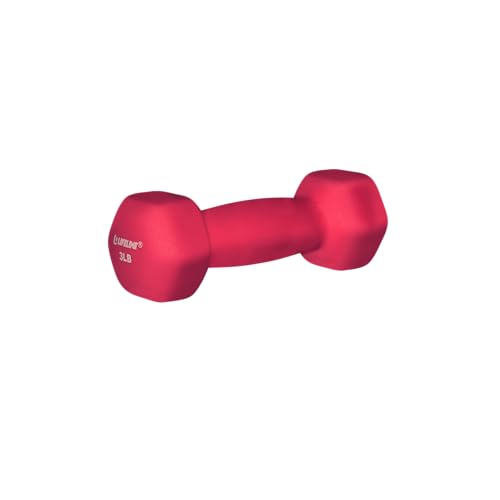 Lifeline Fitness Neoprene Dumbbell Weights - Premium Quality Equipment for Home Gym - Multiple Weight Options - style: 3 LB