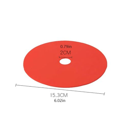 20Pcs Flat Training Cones with Holes, Sports Landmark Pads for Soccer, Football & Basketball