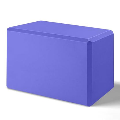 2025 Biguphate Yoga Blocks 9x 6x4 Inch，1 Pack EVA Foam Yoga Block Supportive Latex-Free, Non-Slip Exercise Blocks, Yoga Accessories for Pilates, Meditation, Balance, Stretching and Deep Poses