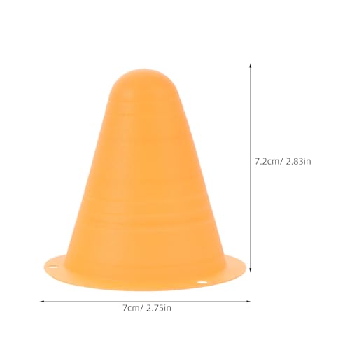 24pcs Football Drill Cones: Kids Soccer Agility Training Cones for Sports Practice Inline Roller Skating, Small Plastic Markers for Outdoor
