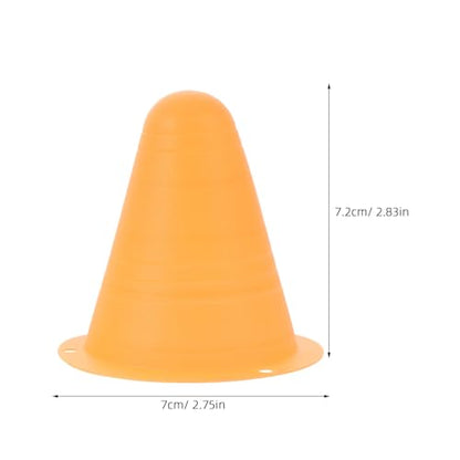 24pcs Football Drill Cones: Kids Soccer Agility Training Cones for Sports Practice Inline Roller Skating, Small Plastic Markers for Outdoor