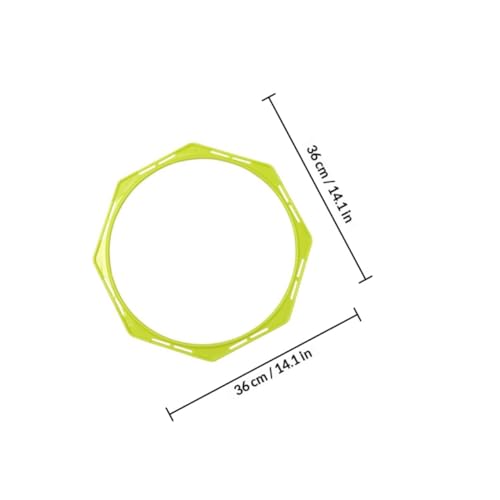 KESYOO Agility Rings for Football Training 4 Units 36 cm Yellow Orange Blue Green Material PP Portable for Speed Exercises and Coordination