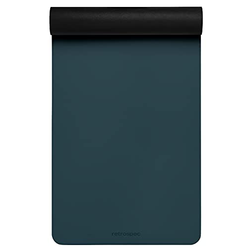 Retrospec Laguna 5mm Yoga Mat - Fitness Mat for Women, Men & Children, Slip-Resistant and Moisture Absorbing Exercise Mat for Home, Pilates, Yoga and Floor Workouts