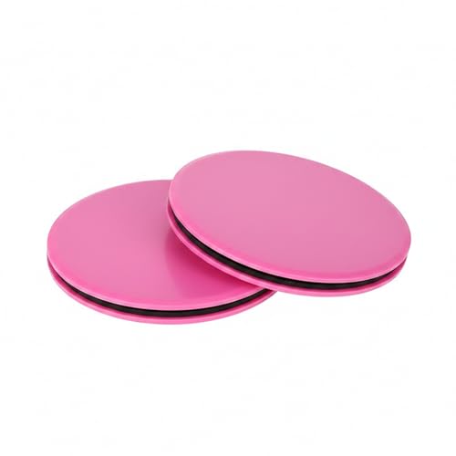 Core Sliders Double Sided Gliding Discs for Carpet and Hardwood Floors, 13 Inch Exercise Discs for Home Workout Core Training (1 Pair) - color: Pink