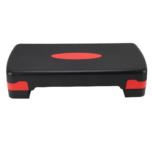 Adjustable Height Exercise Step Aerobic Platform 3-12 Inch Step Adjustable for HIIT Aerobics Rehabilitation with Space Saving Space Design Compact Non-Slip Base for Full Body Workout