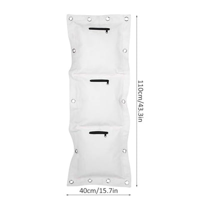 Wing Chun Wall Target, Punch Empty Sand Bag Target with Zipper, Wall Mounted Striking Sand Bag for Boxing Muay Thai (Sanlian)