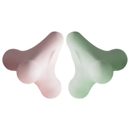 NOLITOY 2pcs Four Corner Massage Balls for Back and Neck Muscle Relaxation, Yoga Fitness Massage Balls with Firm Myofascial Release, Suitable for Shoulder Relief and Muscle