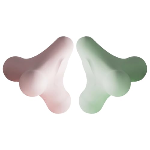 NOLITOY 2pcs Four Corner Massage Balls for Back and Neck Muscle Relaxation, Yoga Fitness Massage Balls with Firm Myofascial Release, Suitable for Shoulder Relief and Muscle