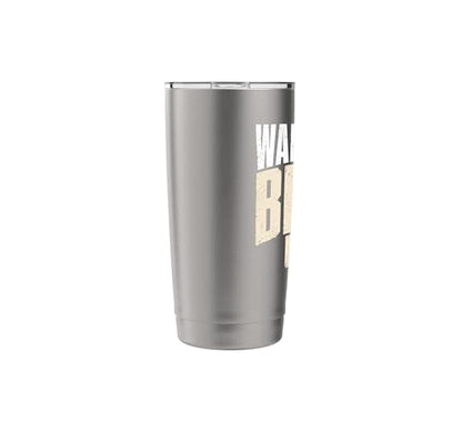 Wall Balls Broke Me Funny Functional Fitness Race Training Stainless Steel Insulated Tumbler - color: Brushed Steel