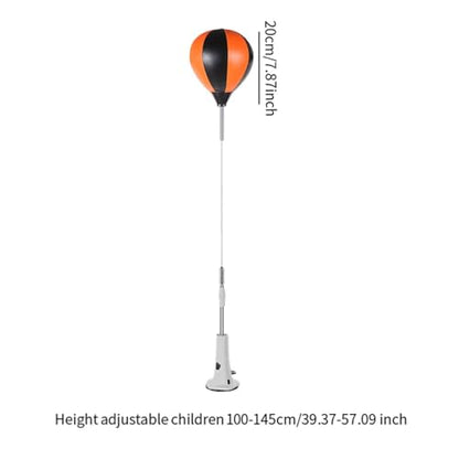 Punching Bag, Height Adjustable Boxing Set with Stand, Boxing Reaction Ball, Speed Bag Punching Equipment for MMA Home Gym Workout Fitness - color: For Teens, Inflatable Ball