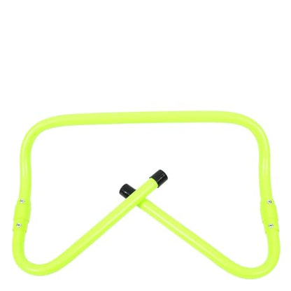 Holibanna Adjustable Height Football Training Hurdles, Wear-Resistant PVC Plastic Speed and Agility Hurdles, Foldable Green Soccer Speed Training Equipment