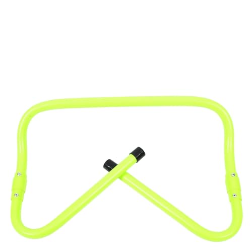 Holibanna Adjustable Height Football Training Hurdles, Wear-Resistant PVC Plastic Speed and Agility Hurdles, Foldable Green Soccer Speed Training Equipment