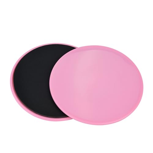 GOWENIC Fitness Sliding Discs, Discs for Core Workout, 2PCS Exercise Slider for Full Body Workout, Pink Home Gym Equipment for Carpet & Hardwood - color: Roseate