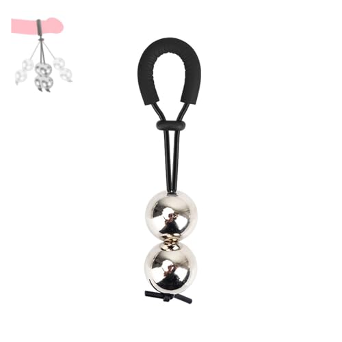 Men's Black Hanging Weight Training Equipment, Swing Exercise, Manual Size Adjustment, Manual Size Adjustment-USLSA008C (Black-2 Ball, Ball Size:25mm) - color: Black-2 Ball, size: Ball size:25mm