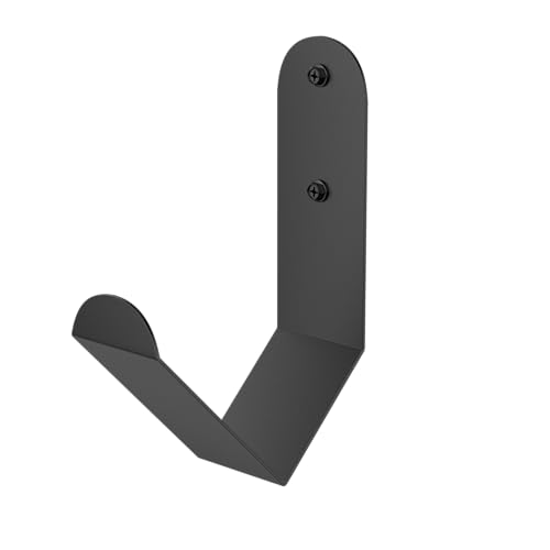 Iron Battle Rope Storage Rack, Wall Mount, Black, 1 Count, Minimalist Style, Solid Pattern, 2.9" x7.5" x11.4", 10kg Max Weight, Home, Garage, Commercial Gym