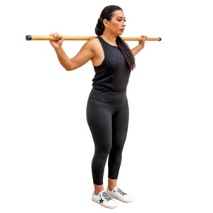 MobileVision Bamboo Stick for Fitness and Physical Rehabilitation - size: TWO 61.5 INCH BAMBOO STICK COMBO