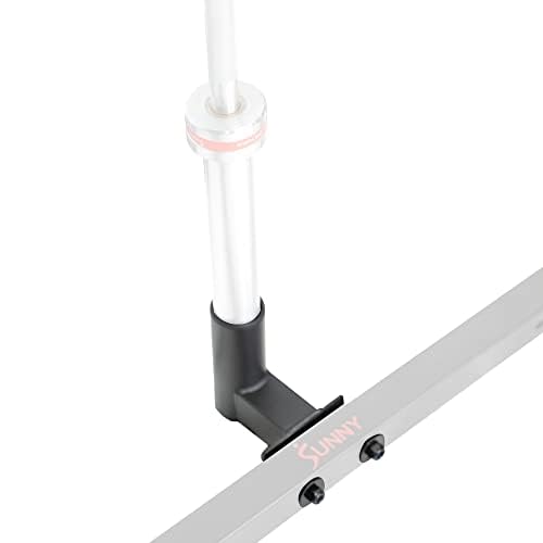 Sunny Health & Fitness Power Cage Squat Rack Upgrade Attachments, Dip Bar, Plate Bar Holder, Belt Squat, J Hook, Lat, Adapter, U Ring, Pull Up Bar, Landmine, Captain's Chair, Tricep Rope For Home Gym - style: Bar Holder