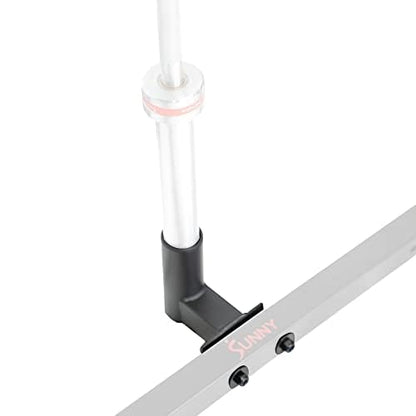 Sunny Health & Fitness Power Cage Squat Rack Upgrade Attachments, Dip Bar, Plate Bar Holder, Belt Squat, J Hook, Lat, Adapter, U Ring, Pull Up Bar, Landmine, Captain's Chair, Tricep Rope For Home Gym - style: Bar Holder