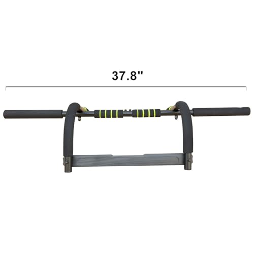 Wall Mounted Pull Up Bar Exercise Chin Bar Portable Dip Bars Multifunctional Strength Training For Indoors Home Gym Fitness Exercise Black One size