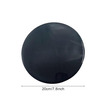 MiOYOOW 10PCS Core Sliders, Non Slip Workout Sliders Dual Sided Exercise Gliding Discs for Women Men Abdominal Core Strength Deep Squats Lunges Pushups (Diameter 7.8""), Black