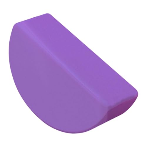 Half Round Yoga Block,Half Moon Balance Block,Multifunctional Exercise Brick Prop AntiSlip for Home Gym Workout Training - color: Violet