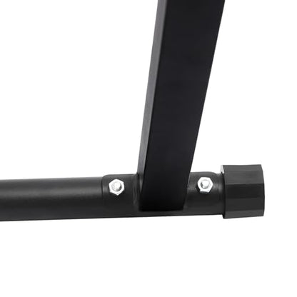 Pull Up Bar Dip Station, Foldable Pullup Bar Free Standing, Height Adjustable Pull Up Bar for Home Gym Strength Training Fitness Equipment, 440LBS - size: Without Handle