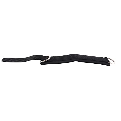 2Pcs Fitness Equipment Gym Ankle Strap Padded Double D-Ring Adjustable Ankle Weight Leg Training Brace Support Black