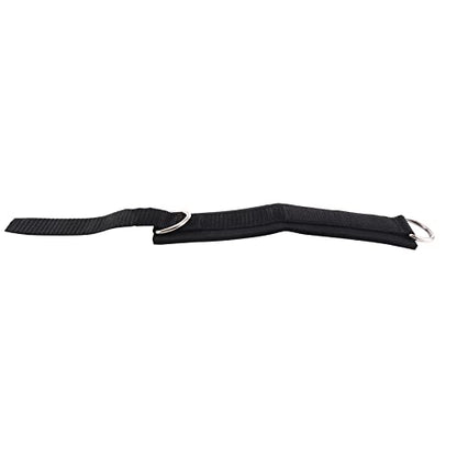 2Pcs Fitness Equipment Gym Ankle Strap Padded Double D-Ring Adjustable Ankle Weight Leg Training Brace Support Black