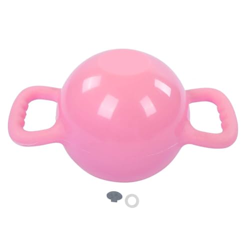 Water Filled Kettlebells, Adjustable Weight Fitness Equipment, Eco-Friendly PVC Kettlebell with Non-Slip Handle for Home Yoga Pilates Full Body Workout, 1.2–12 lb (Pink)