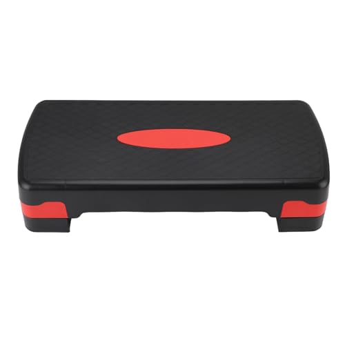 Adjustable Height Exercise Step Aerobic Platform 3-12 Inch Step Adjustable for HIIT Aerobics Rehabilitation with Space Saving Space Design Compact Non-Slip Base for Full Body Workout