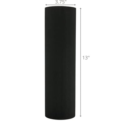 High-Density Foam Roller for Muscle Recovery & Massage, 13" x 3.75" EVA Firm Roller for Warm-Up/Cooldown, Yoga & Pilates, Includes Carry Case (Black)