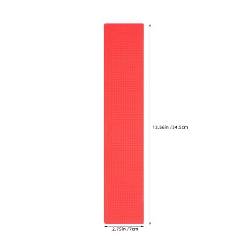minkissy 12pcs Smooth Crimson Field Court Spot Markers for Soccer Football Tennis Court Line Marking Pads Anti-Slip Ground Markers for Sports Training and Agility Drills
