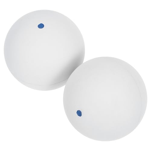 LIOOBO 2pcs Rubber Single Dot Squash Balls for Beginner Training, Hand Eye Coordination Reaction Trainer, Indoor Outdoor Use, Elastic Bounce Sports Equipment