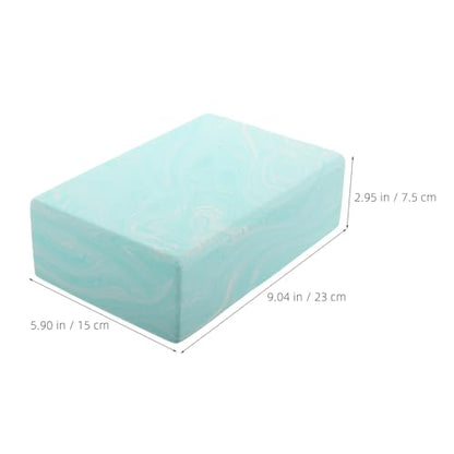 Non-slip Yoga Block for Women Lightweight Eva Foam Exercise Yoga Blocks Balance Training Pilates Prop Camouflage Green for Stretching and Stability