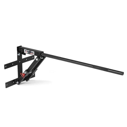 Titan Fitness Pop-Out Pull-Up Bar, Rated 250 LB, Space-Savings Wall-Mount Foldable 33mm Kipping Bar
