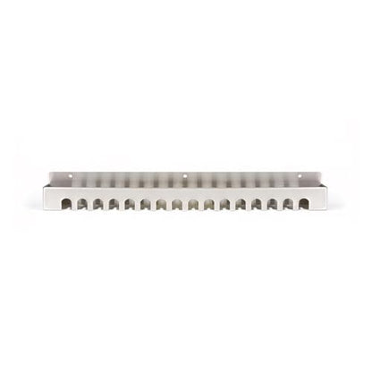 Web Slide Storage Rack — Zinc-Plated Steel — 16 Slots — Perfect for Organizing — Physical Rehab Equipment Storage for Clinic, Home, or Gym