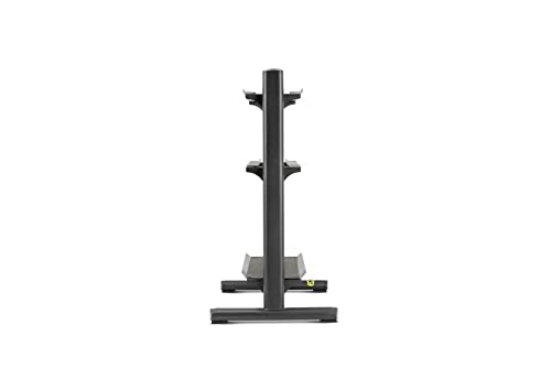 ZIVA Performance 3-Tier Storage Rack - Gym, Home Storage Rack – Steel Oval Tubing – Holds Dumbbells, Wall Balls, Med Balls, Kettlebells, Core Sandbags - Black (Dimensions: H: 118cm, W: 64cm, L: 82cm, Weight: 47kg)