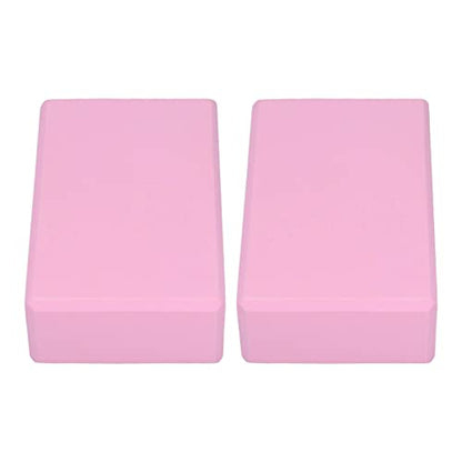 Focket Yoga Block, Soft Non Slip Surface Lightweight 2PCS Foam Yoga Props, Pilates Accessories with Beveled Edges for Pilates Meditation Stretching Toning