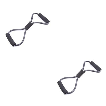 2pcs Expander Spring Exercise Spring Expander Arm Exercise Resistance Bands Rubber - color: Blackx2pcs, size: mediumx2pcs